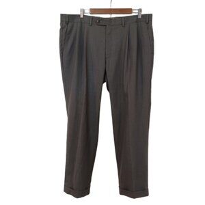 Lauren Ralph Lauren Mens Gray Pleated Dress Pants Slacks Trousers Size 40 x 30